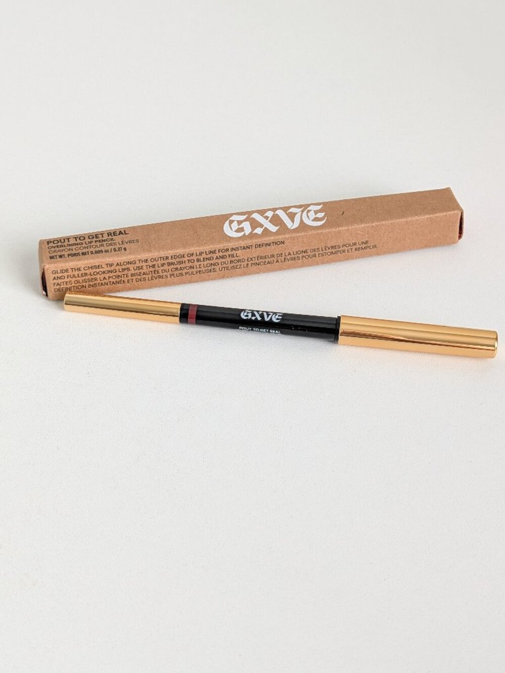 GXVE Pout to Get Real Clean Overlining Lip Liner Say Whatever / Cherry Red New